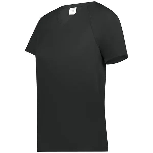 100% polyester ladies' t-shirt with moisture wicking and True Hue technology... from ASI 37461 Augusta Sportswear