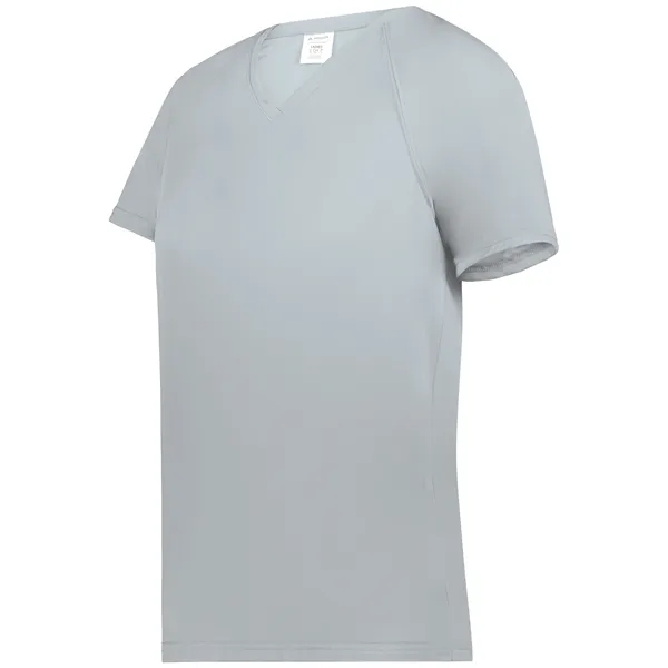 100% polyester ladies' t-shirt with moisture wicking and True Hue technology... from ASI 37461 Augusta Sportswear