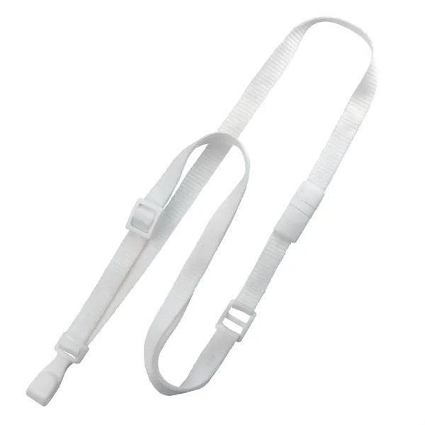 Versatile custom silkscreen lanyard adjusts to fit everyone from children to... from ASI 79898 Promovision / PROMOVISION