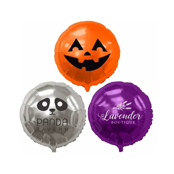 17" round foil balloon with a self-sealing valve; available in an... from ASI 55675 Galaxy Balloons Inc / Galaxy Balloons Inc