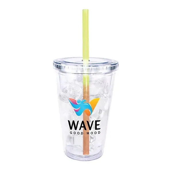 16 oz. Victory Acrylic Tumbler With Mood™ Straw, Full Colo... from ASI 30270 Aakron Line