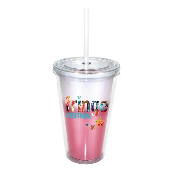 Mood™ 16 oz. Victory Acrylic Tumbler with Straw Lid, Full... from ASI 30270 Aakron Line