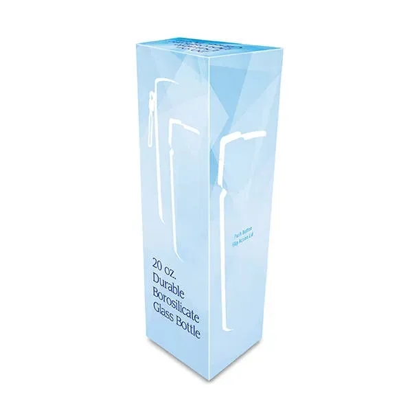 20 oz. Durable Clear Glass Bottle with Flip Top Lid, Full... from ASI 30270 Aakron Line