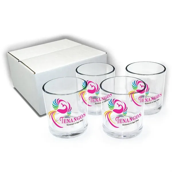 10 oz. Rocks Glass - Gift Set of 4, Full Color... from ASI 30270 Aakron Line