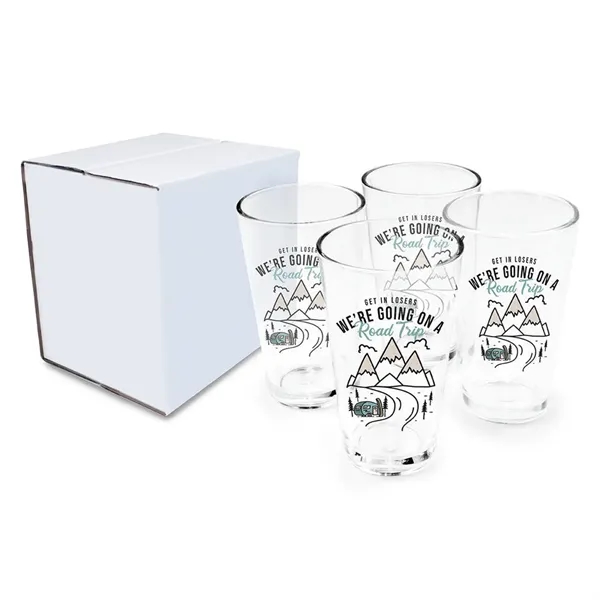 16 oz. Pint Glass - Gift Set of 4... from ASI 30270 Aakron Line
