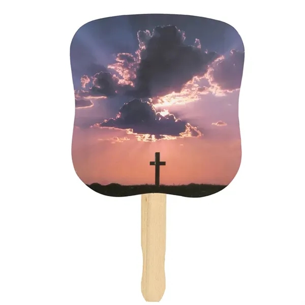 Stock Design Hand Fan - Cross... from ASI 30270 Aakron Line
