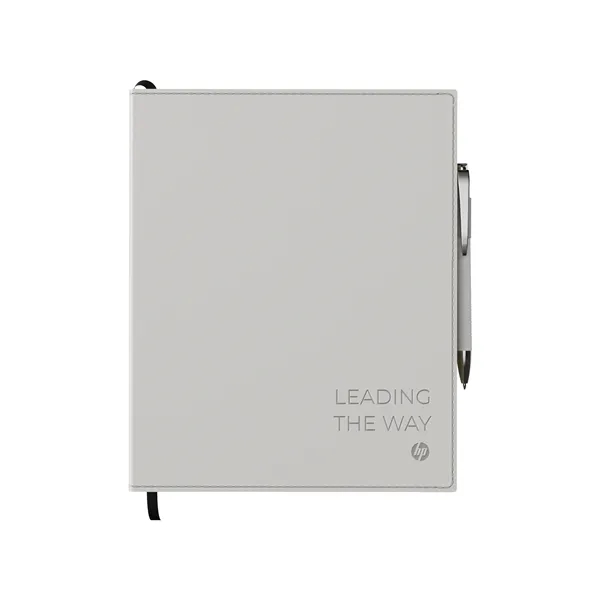 Combo includes ST4671 Bradford softcover 8 x 10 non-refillable, perfect-bound journal... from ASI 88660 Spector & Co.