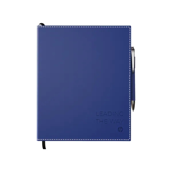 Combo includes ST4671 Bradford softcover 8 x 10 non-refillable, perfect-bound journal... from ASI 88660 Spector & Co.