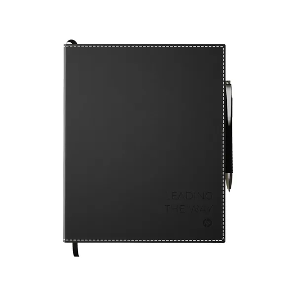 Combo includes ST4671 Bradford softcover 8 x 10 non-refillable, perfect-bound journal... from ASI 88660 Spector & Co.