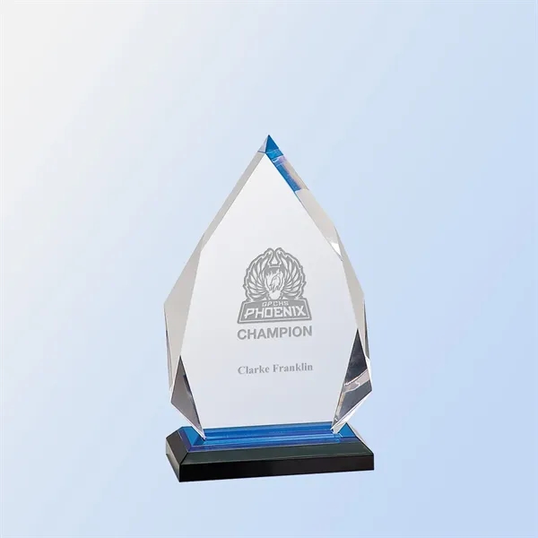 Acrylic Blue Teardrop Award... from ASI 31517 Admart Products / Admart Line