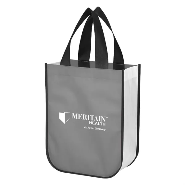 Shopper tote bag made of shiny 80 gram non-woven water-resistant polypropylene... from ASI 61125 Hit Promotional Products / Hit®