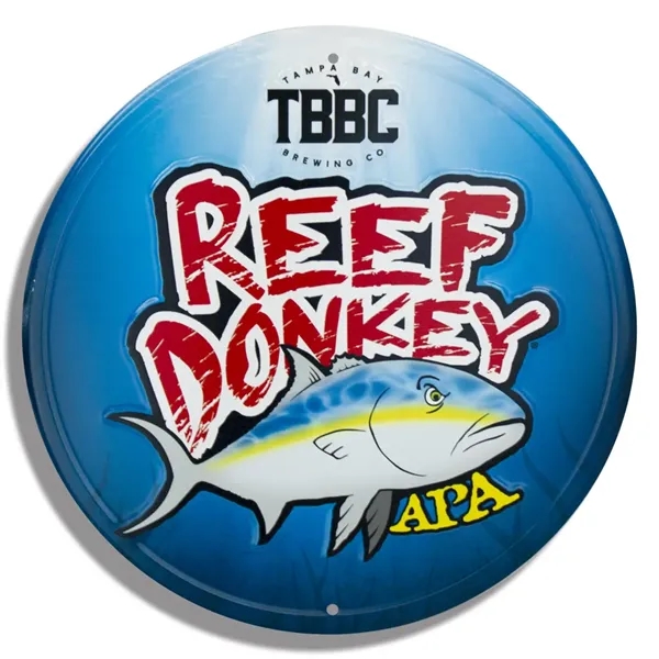 16" circular sign made from recycled aluminum with two holes for... from ASI 50120 Dixie Seal & Stamp Co Inc / Dixiline