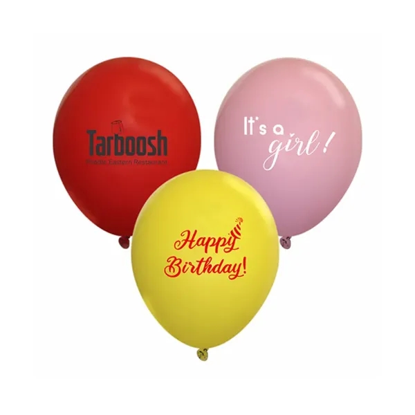 Standard 9" latex balloon that's helium quality, 100% biodegradable and customizable.... from ASI 55675 Galaxy Balloons Inc / Galactic Fun Time Line