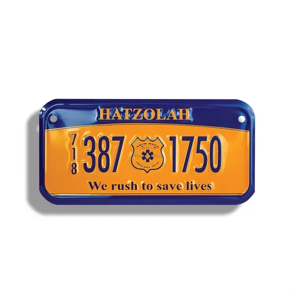 3" x 6" embossed aluminum bicycle plate with two holes.... from ASI 50120 Dixie Seal & Stamp Co Inc / Dixiline