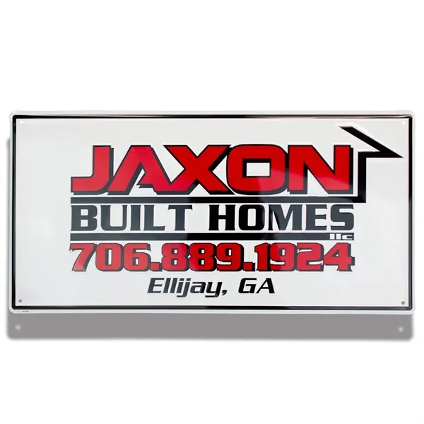 12" x 24" customizable sign made of embossed aluminum... from ASI 50120 Dixie Seal & Stamp Co Inc / Dixiline