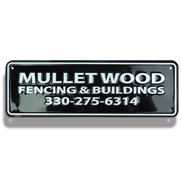 Embossed auto rider license plate made of recycled aluminum.... from ASI 50120 Dixie Seal & Stamp Co Inc / Dixiline