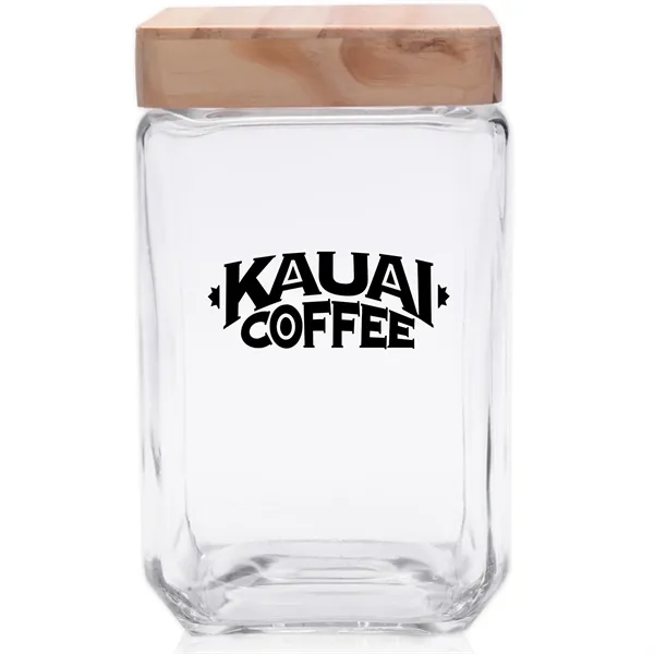 Glass Containers with wooden lids available in 2 sizes... from ASI 80060 VisionUSA