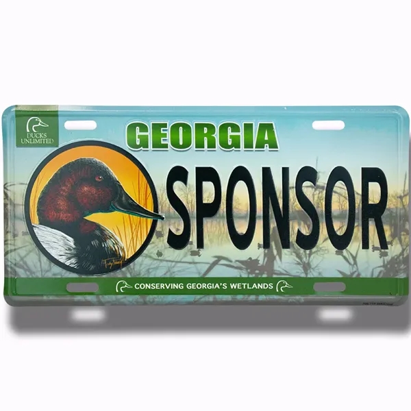 6" x 12" embossed auto license plate made of recycled aluminum... from ASI 50120 Dixie Seal & Stamp Co Inc / Dixiline