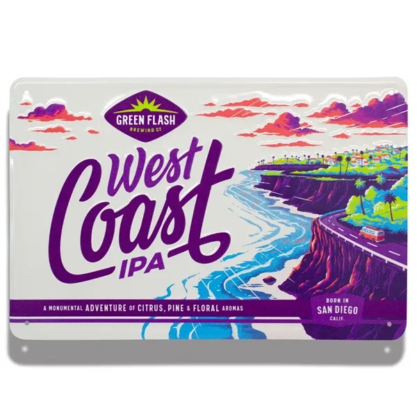 8" x 12" sign made of recycled aluminum with two or... from ASI 50120 Dixie Seal & Stamp Co Inc / Dixiline