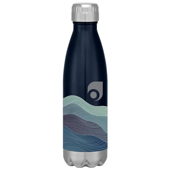 16-ounce stainless steel bottle with double-wall construction, screw-on and spill-resistant lid... from ASI 61125 Hit Promotional Products / Hit®