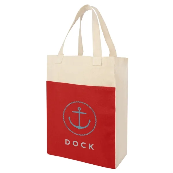 4.75" x 11.5" x 15.25" cotton canvas shopping tote with 4.75"... from ASI 61125 Hit Promotional Products / Hit®
