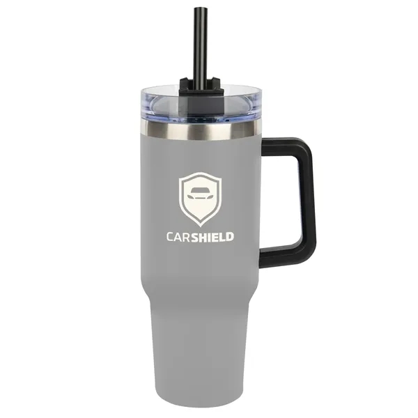 40 oz. stainless steel tumbler with double wall vacuum insulated construction,... from ASI 61125 Hit Promotional Products