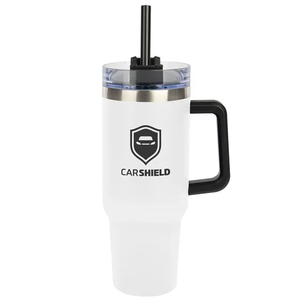 40 oz. stainless steel tumbler with double wall vacuum insulated construction,... from ASI 61125 Hit Promotional Products