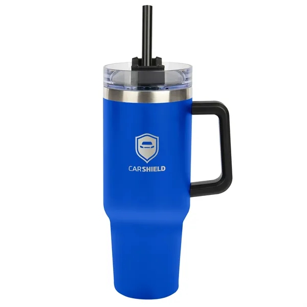 40 oz. stainless steel tumbler with double wall vacuum insulated construction,... from ASI 61125 Hit Promotional Products