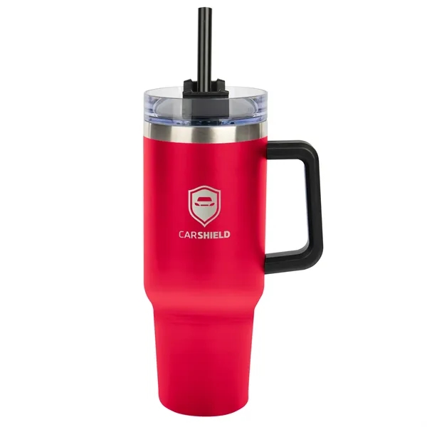 40 oz. stainless steel tumbler with double wall vacuum insulated construction,... from ASI 61125 Hit Promotional Products