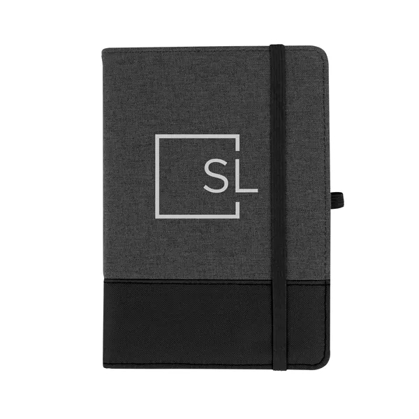 80 page journal with lined sheets, strap closure, pen loop, bookmark... from ASI 61125 Hit Promotional Products / Hit®