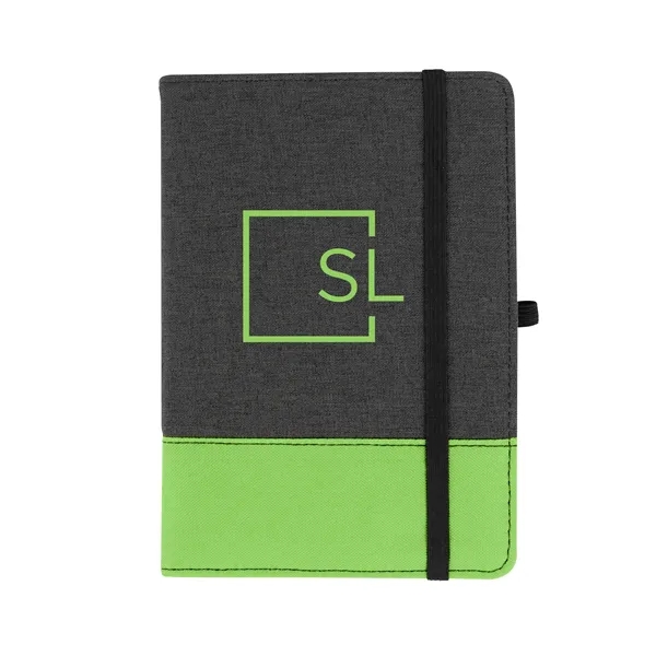 80 page journal with lined sheets, strap closure, pen loop, bookmark... from ASI 61125 Hit Promotional Products / Hit®