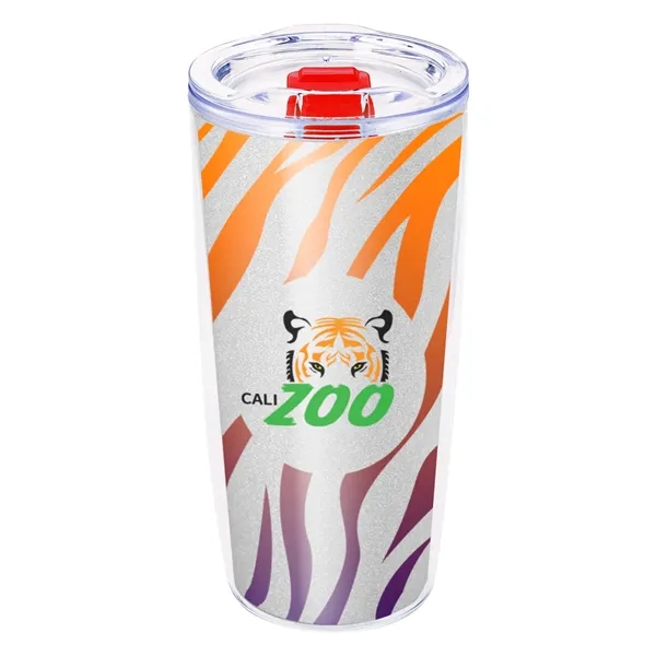 19 ounce double wall acrylic plastic tumbler with rubber gasketed lid... from ASI 61125 Hit Promotional Products / Hit®