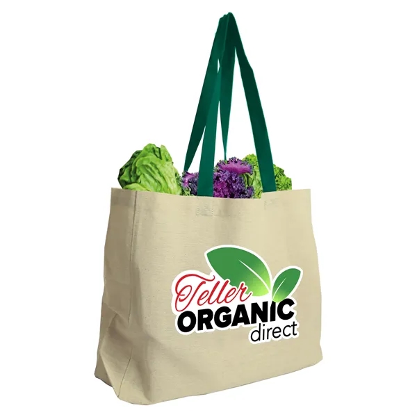 Natural  8 oz. Cotton Canvas Tote with Color Handles... from ASI 55990 Garyline