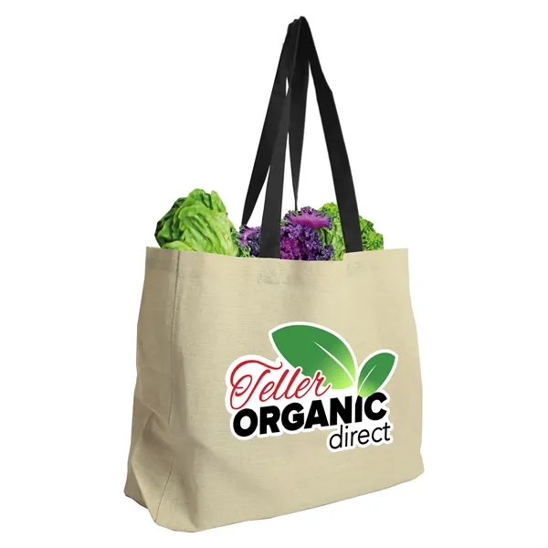 Natural  8 oz. Cotton Canvas Tote with Color Handles... from ASI 55990 Garyline