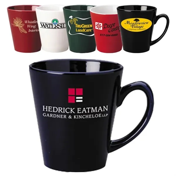 12 oz. Black Cafe Latte -Gloss Mug. New style, 12 oz.... from ASI 46573 Cooper & Clement Inc