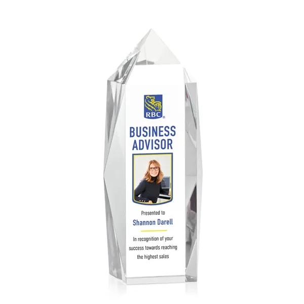 The Bloomington VividPrint™ Award is a brilliant thick Optical Crystal elongated... from ASI 84592 St Regis Group / St Regis