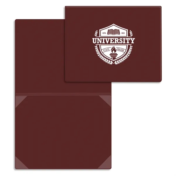Vinyl certificate/diploma folder that's bound at the top, standard with four... from ASI 54040 Fey Promo