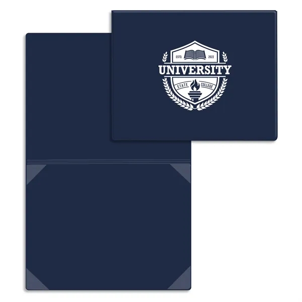 Vinyl certificate/diploma folder that's bound at the top, standard with four... from ASI 54040 Fey Promo