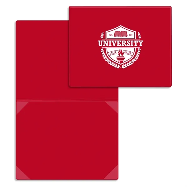 Vinyl certificate/diploma folder that's bound at the top, standard with four... from ASI 54040 Fey Promo