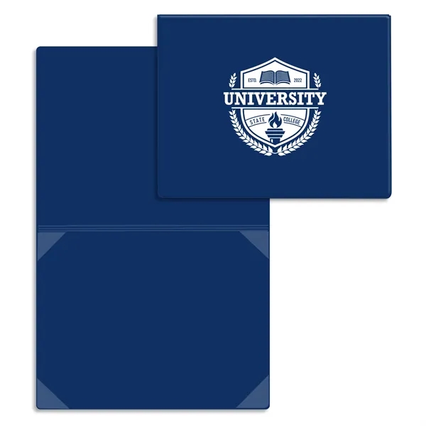 Vinyl certificate/diploma folder that's bound at the top, standard with four... from ASI 54040 Fey Promo