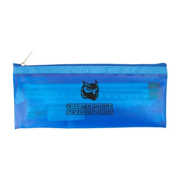 3.5"H x 8.25"W Pencil pouch with zipper closure and CPSIA compliant... from ASI 54040 Fey Promo / Fey Binders and Organization Solutions