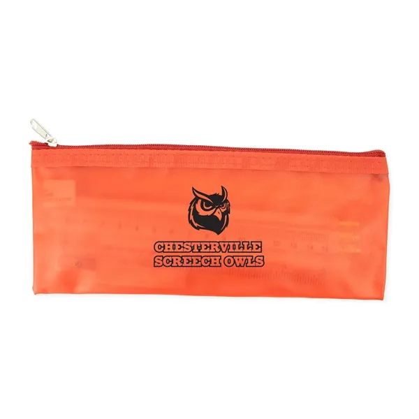 3.5"H x 8.25"W Pencil pouch with zipper closure and CPSIA compliant... from ASI 54040 Fey Promo / Fey Binders and Organization Solutions