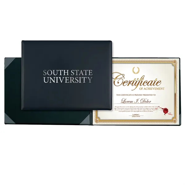 Change to: Vinyl certificate holder with foam padding in the front... from ASI 54040 Fey Promo