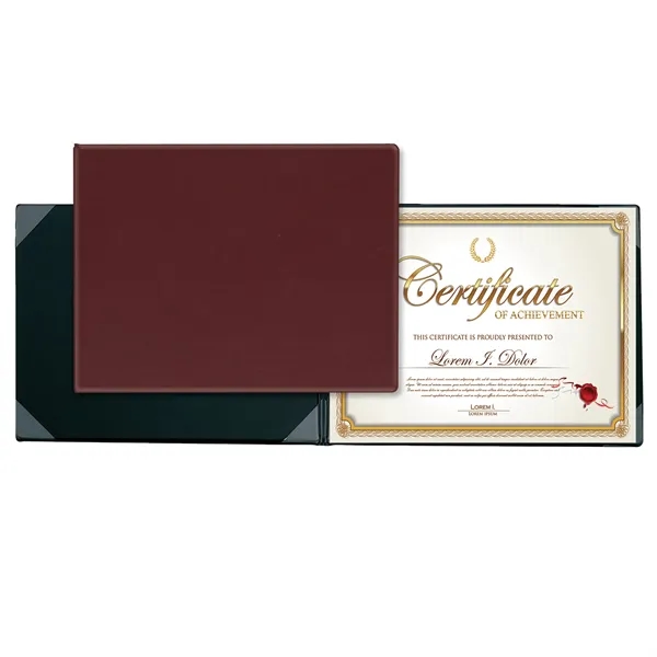 Change to: Vinyl certificate holder with foam padding in the front... from ASI 54040 Fey Promo