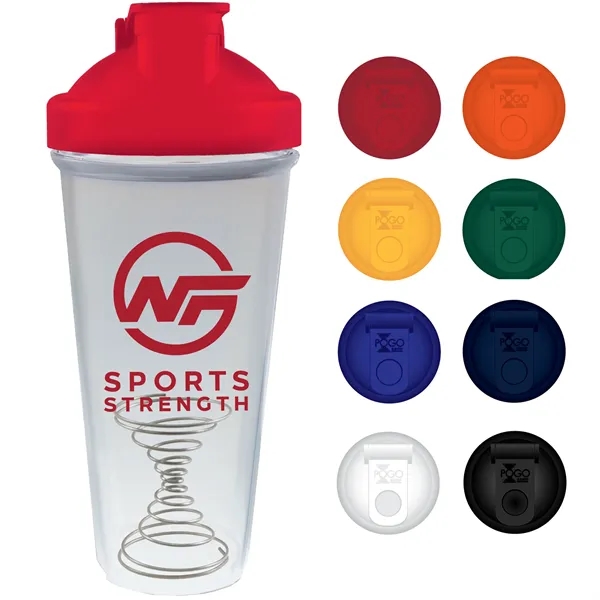 28 oz. Non-Motorized "Pogo" Blender/Shaker in 8 stock cap colors with... from ASI 61952 Howw Mfg Co Inc / Howw USA