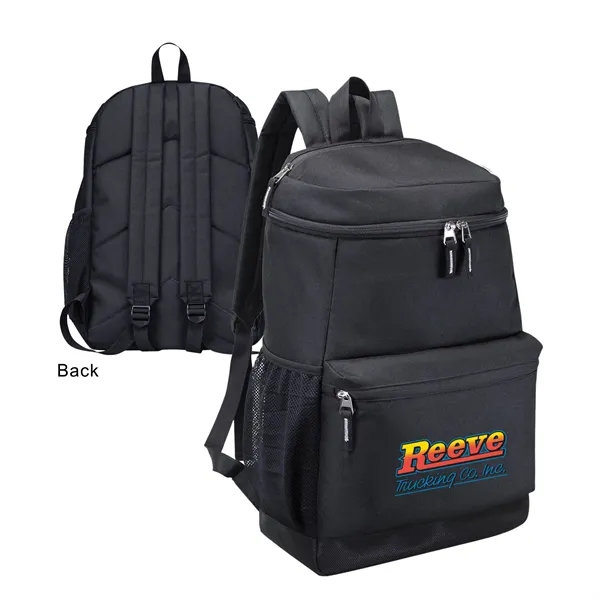 600D Computer Backpack w/ Leatherette Bottom and Large main compartment with... from ASI 41511 Brainchild USA Inc / BrainChild Gift Club