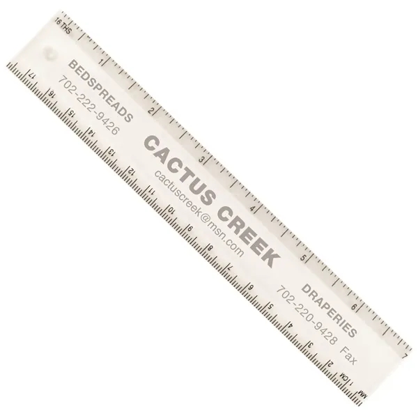 7" ruler made of plastic with a full measurement of 1.12"H... from ASI 54040 Fey Promo