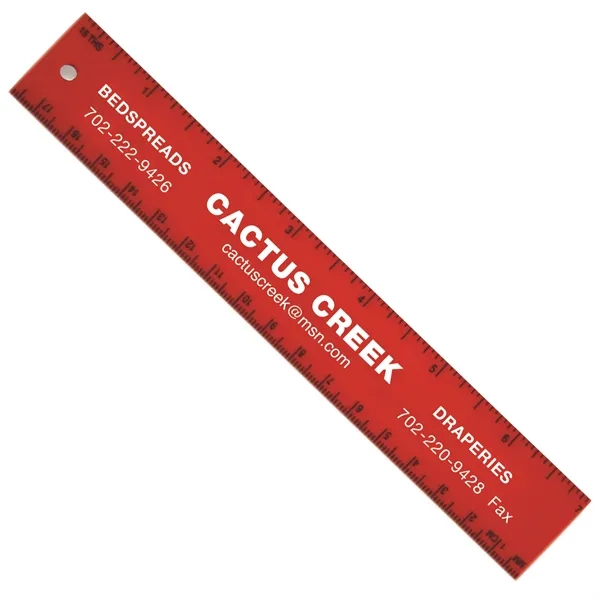 7" ruler made of plastic with a full measurement of 1.12"H... from ASI 54040 Fey Promo