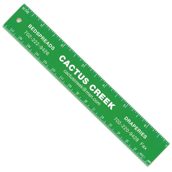 7" ruler made of plastic with a full measurement of 1.12"H... from ASI 54040 Fey Promo