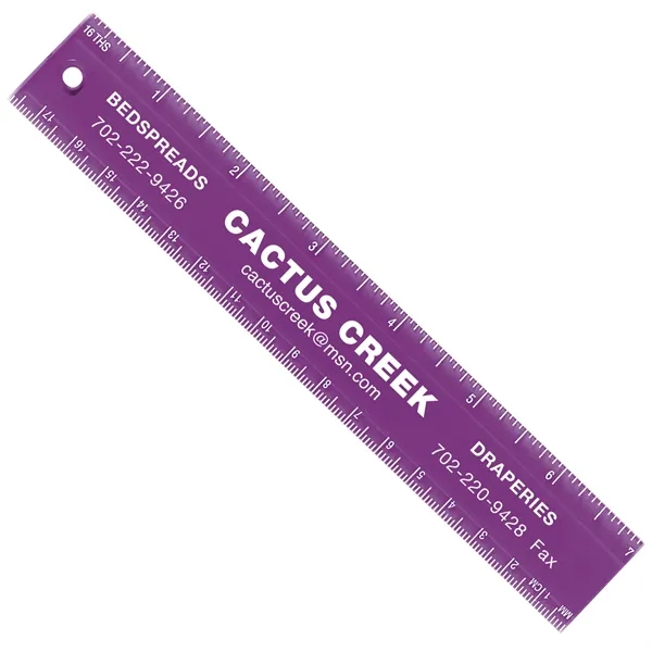 7" ruler made of plastic with a full measurement of 1.12"H... from ASI 54040 Fey Promo